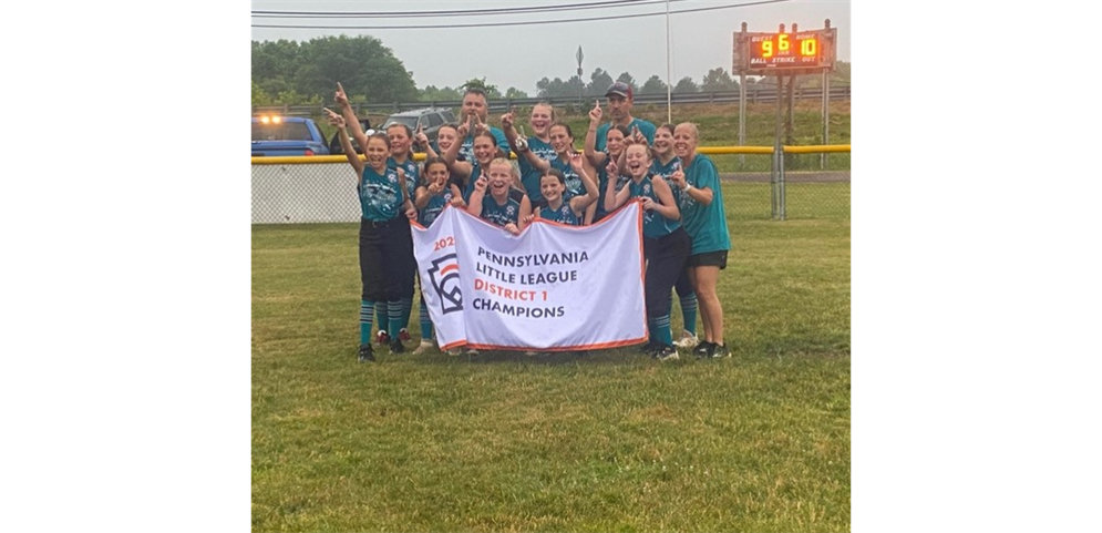 Girls Little League District 1 Champs!